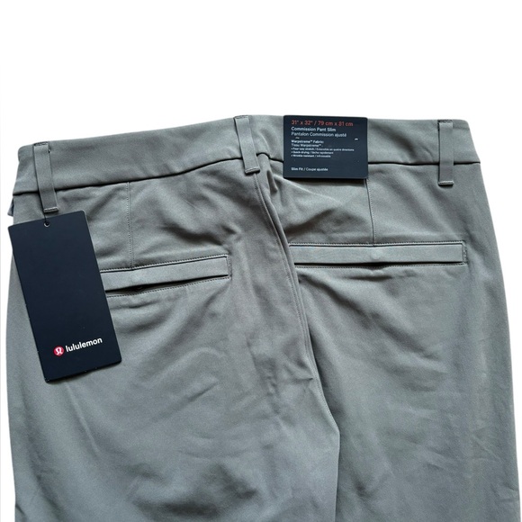 lululemon Commission Pant – Men’s 31x32 – Grey – New With Tags - Picture 6 of 6